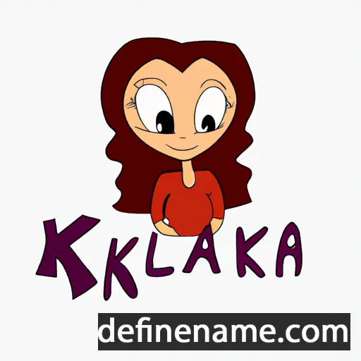 cartoon of the name Klaarika