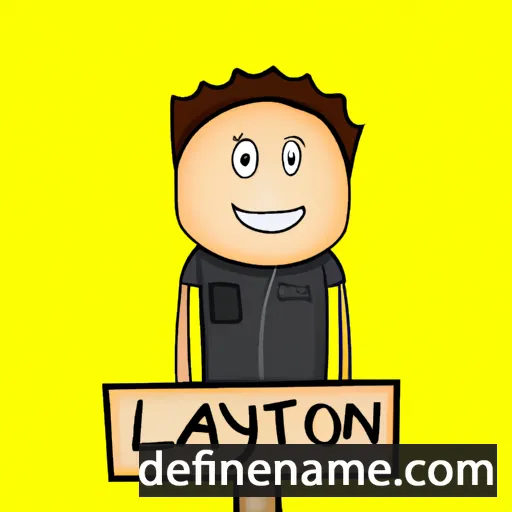 cartoon of the name Klayton