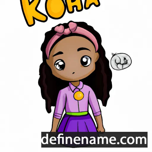 cartoon of the name Kloiah