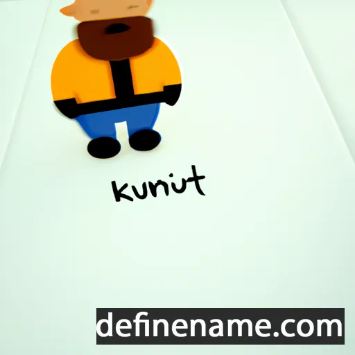 cartoon of the name Knútur