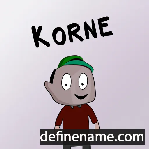 cartoon of the name Kòrnél