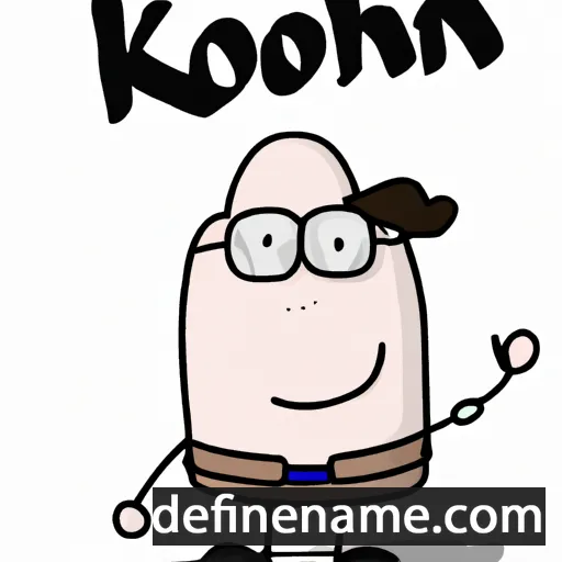 cartoon of the name Köhn