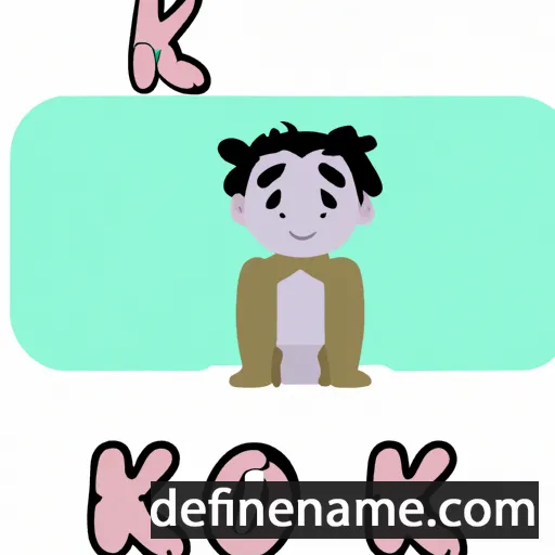 cartoon of the name Koaki