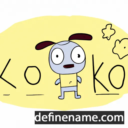 cartoon of the name Koco