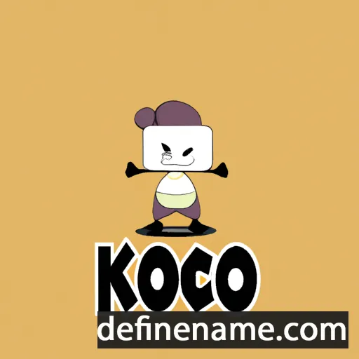 cartoon of the name Koju