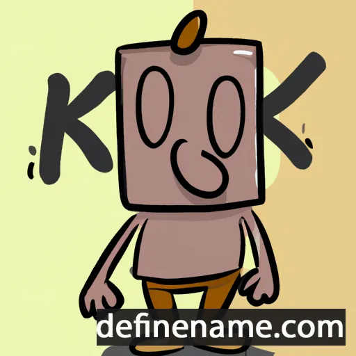 cartoon of the name Kok