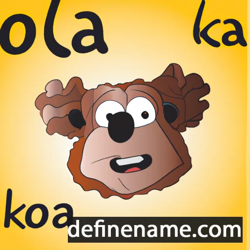 cartoon of the name Kola