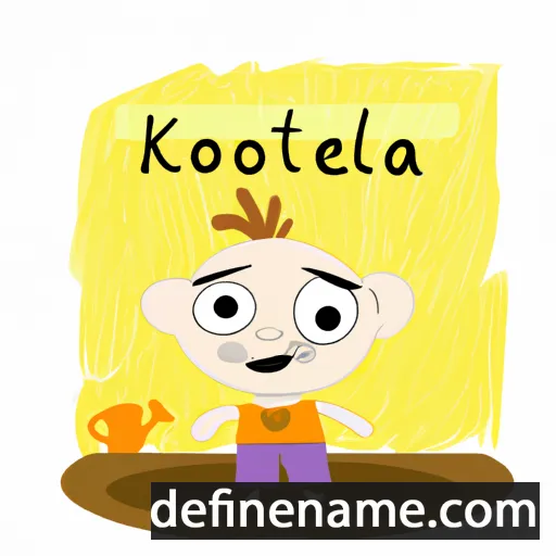 cartoon of the name Koleta