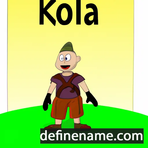 cartoon of the name Kolia