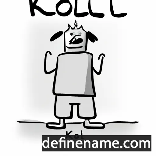 cartoon of the name Koll