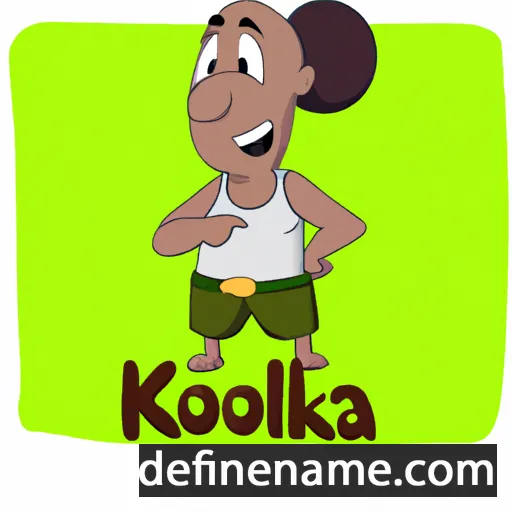 cartoon of the name Kolokea