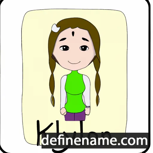 cartoon of the name Kolynn