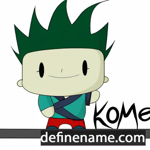 cartoon of the name Komei