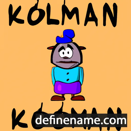 cartoon of the name Komlan