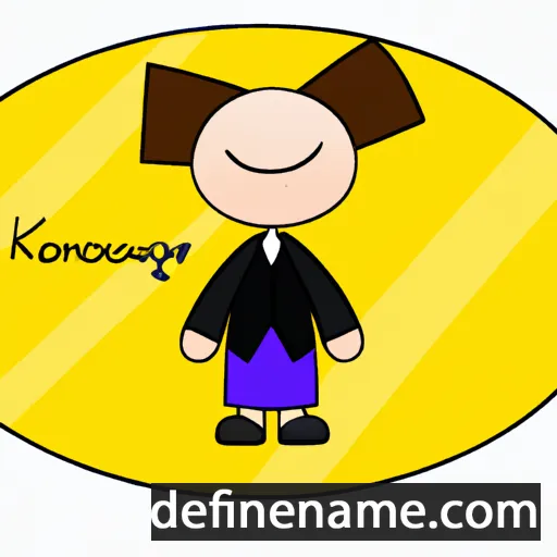 cartoon of the name Konstance