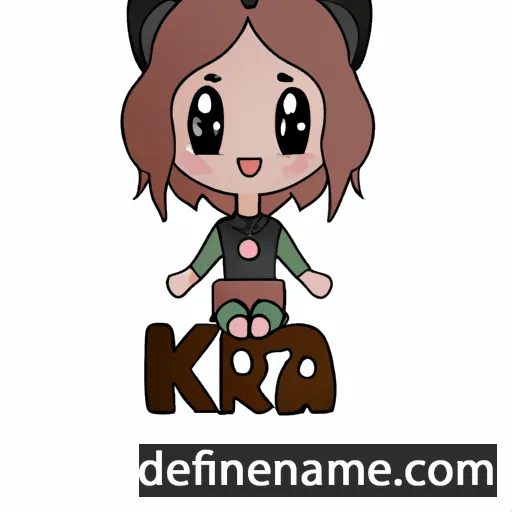 cartoon of the name Kora