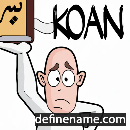 cartoon of the name Koran