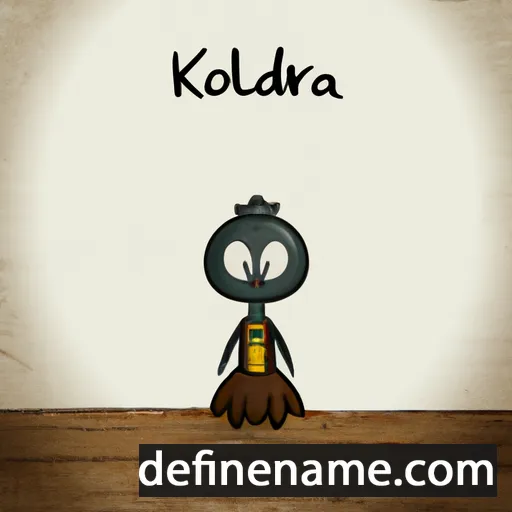 cartoon of the name Kordula