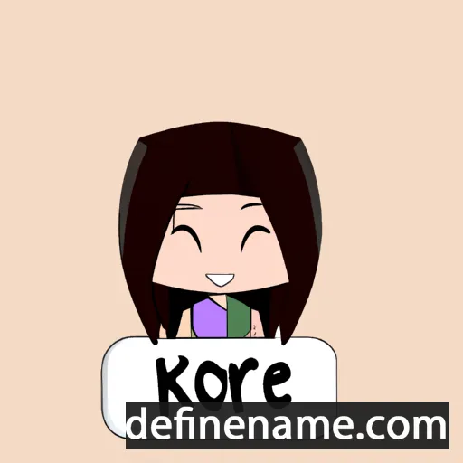 Korie cartoon