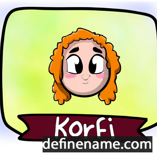 cartoon of the name Korri