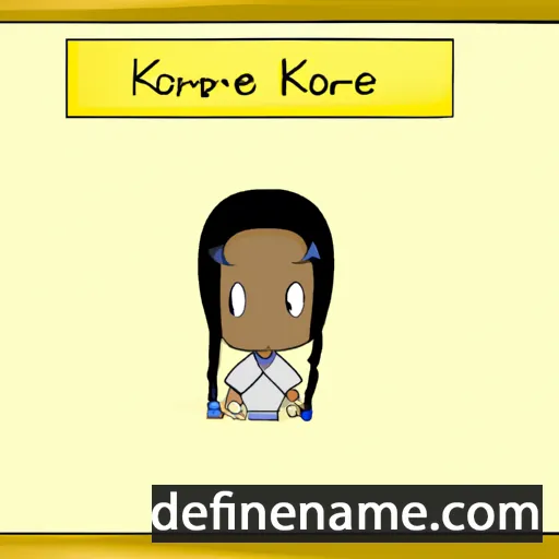 Korryne cartoon