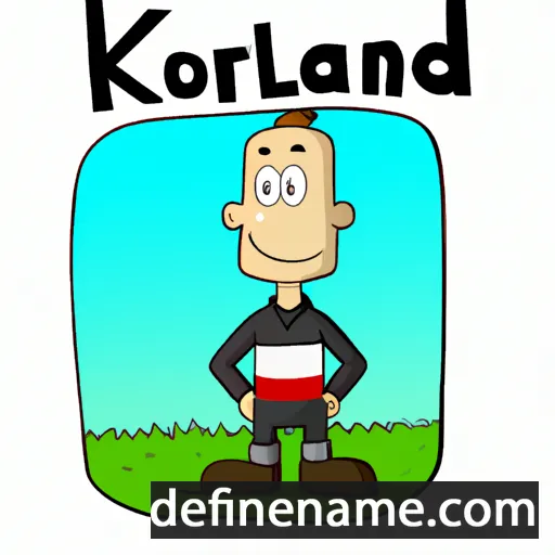 cartoon of the name Kortland