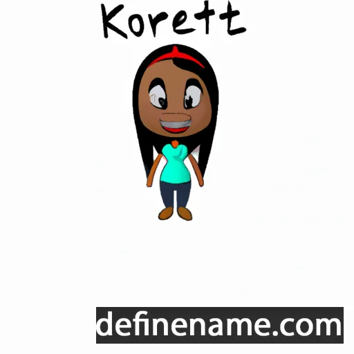 cartoon of the name Kortnei