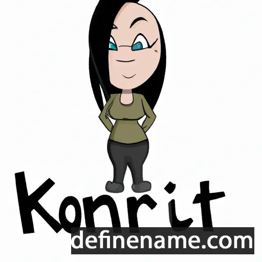 cartoon of the name Kortni