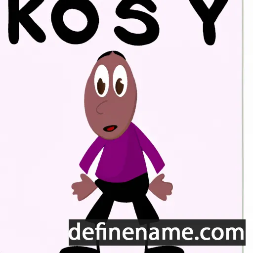 cartoon of the name Kosey