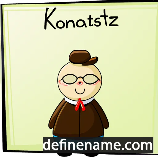 cartoon of the name Kostanze