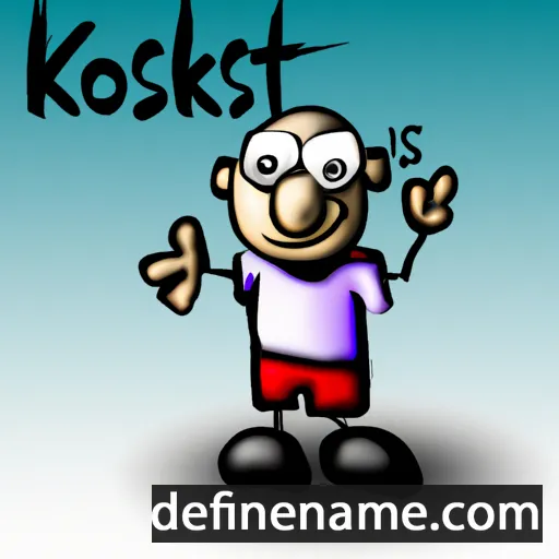 cartoon of the name Kostik