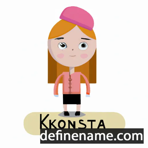 cartoon of the name Kostina