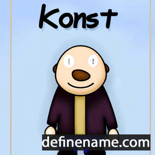 cartoon of the name Koʹstten