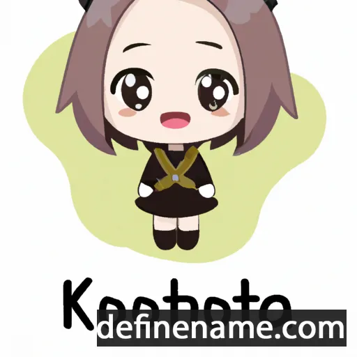 cartoon of the name Kotoha