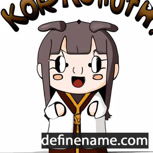 cartoon of the name Kotoryuu