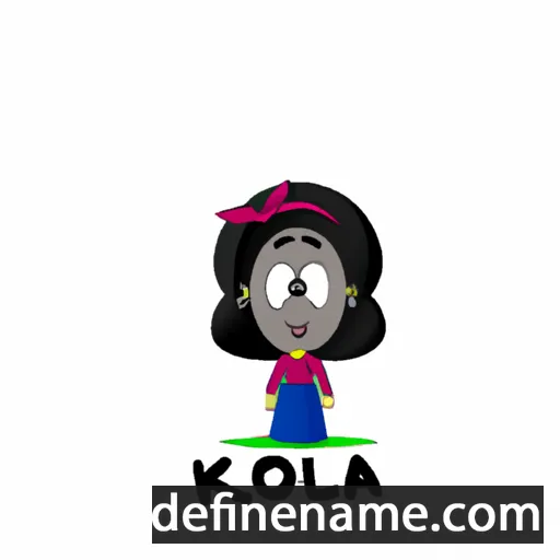 cartoon of the name Koula