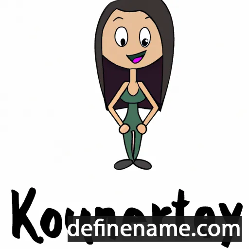 cartoon of the name Kourteney