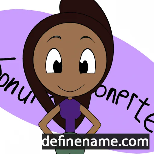 cartoon of the name Kourtnee