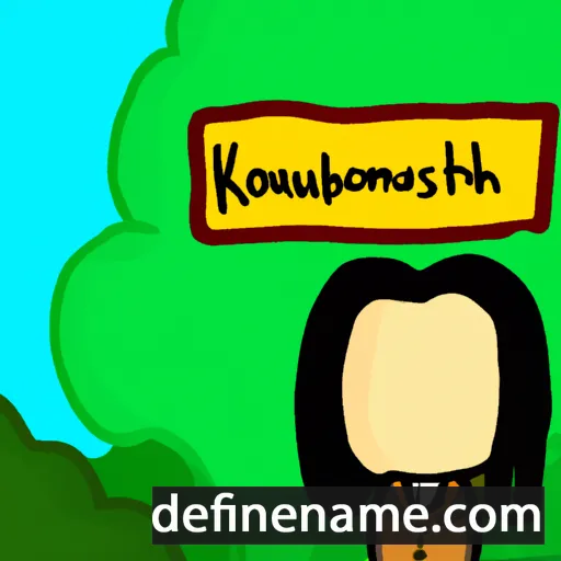 cartoon of the name Kourtneigh