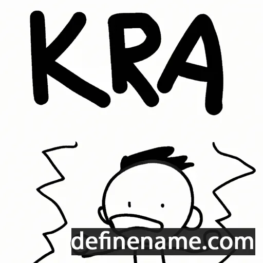 cartoon of the name Kra