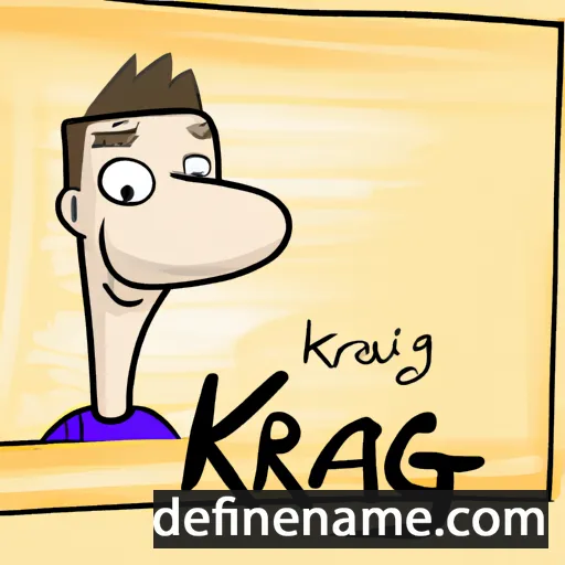 cartoon of the name Kraig