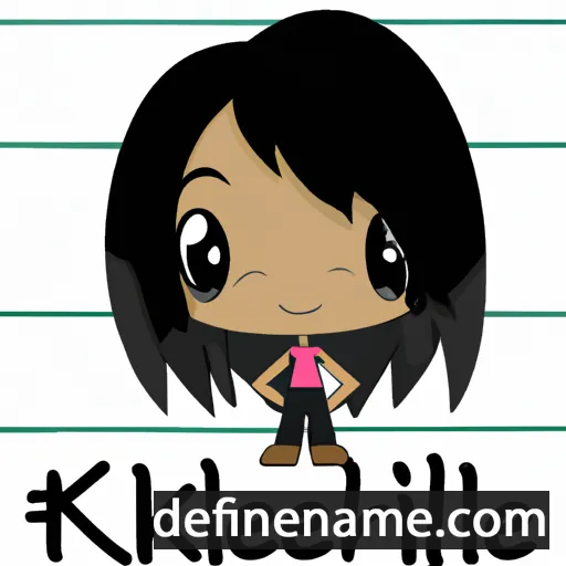 cartoon of the name Krichelle