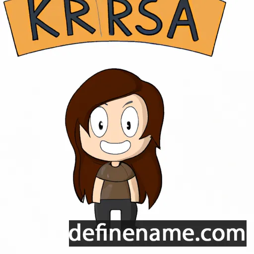 cartoon of the name Krissa