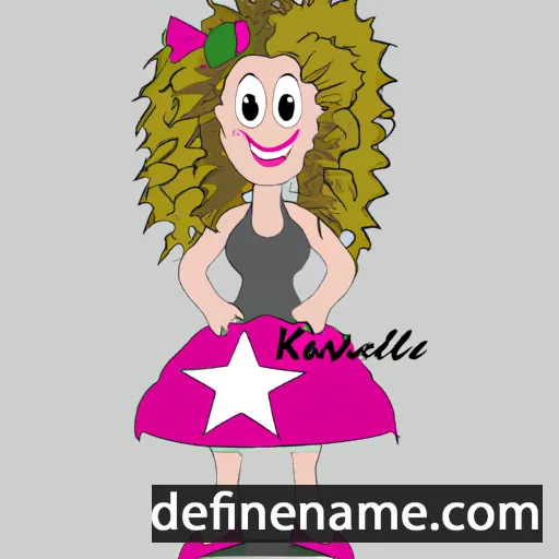 cartoon of the name Kristabel