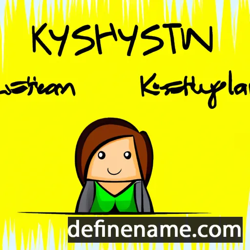 Kristalyn cartoon