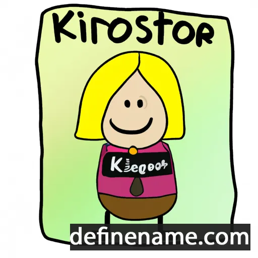 cartoon of the name Kristbjørg