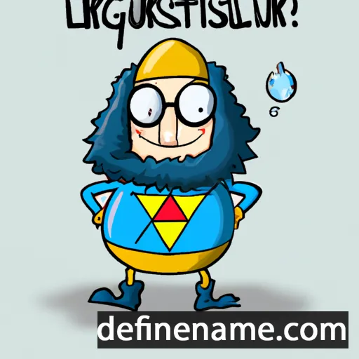 cartoon of the name Kristlaugur