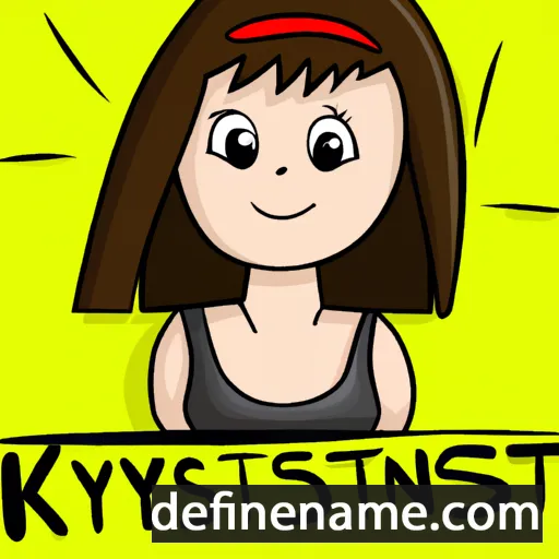 Kristyne cartoon