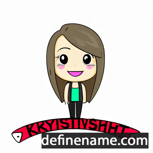 cartoon of the name Kristynn