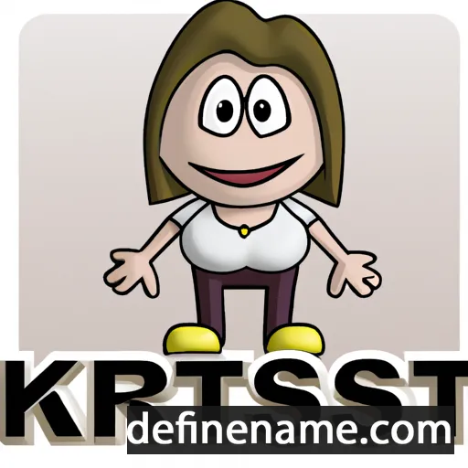 cartoon of the name Kriszti